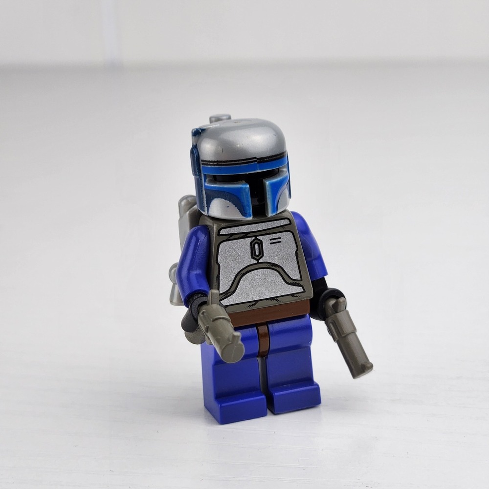 LEGO Star Wars 7153 Jango Fett sw0053 Balaclava head OG with both blasters